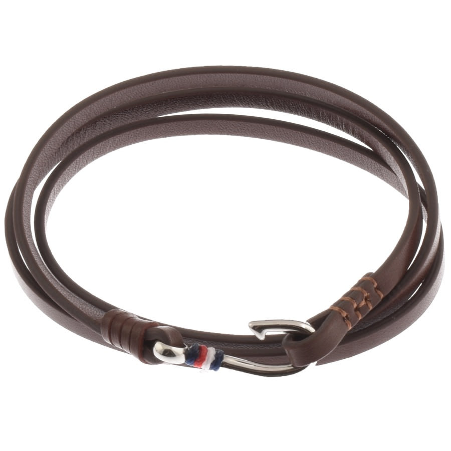 Alternative Image for ProductTommy Hilfiger Leather Nautical Bracelet Brown2